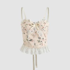 Floral Lace Corset Cami From Cider (XS)